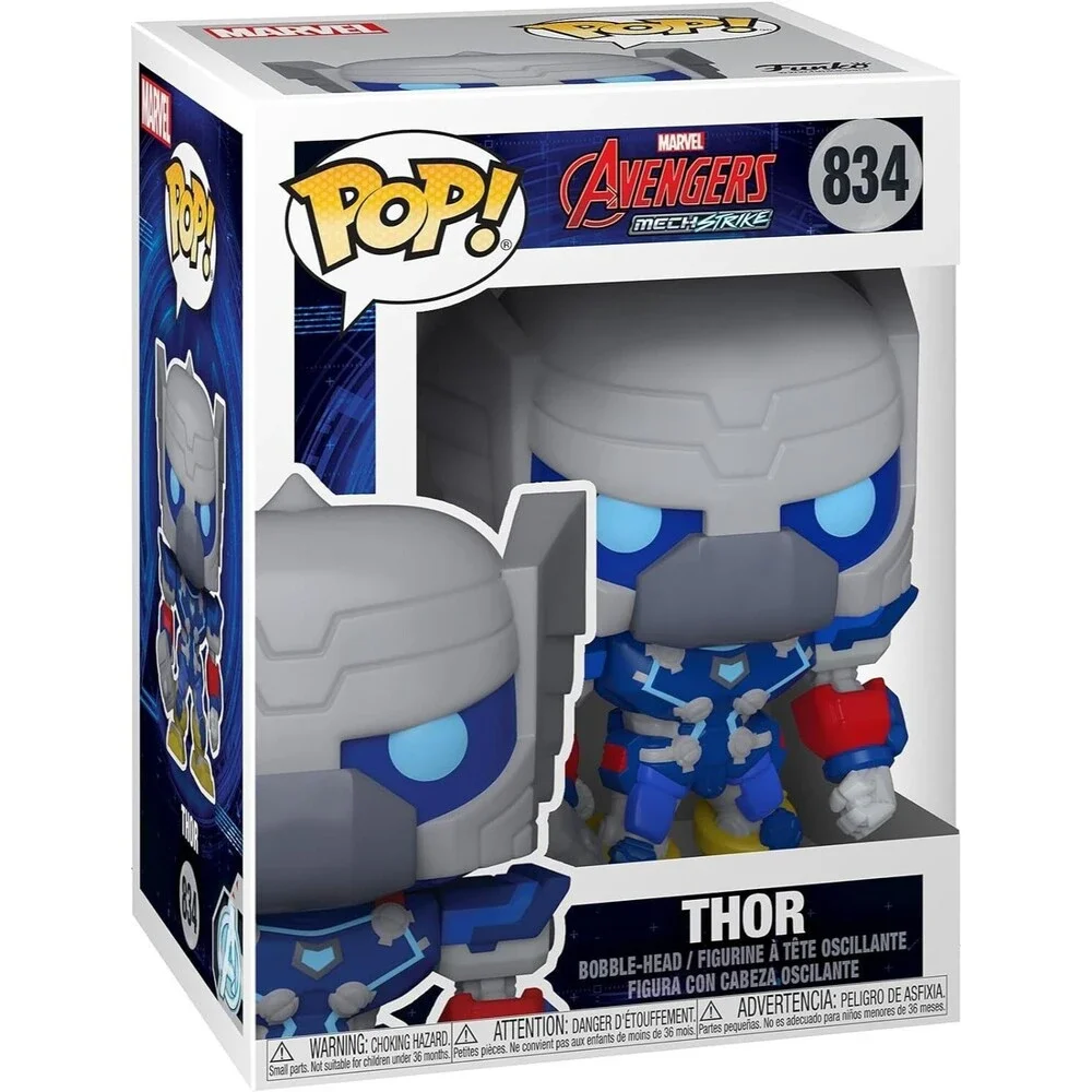 Funko POP Marvel: Marvel Mech - Thor Vinyl Bobblehead, Multicolor, Standard